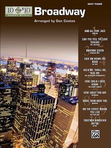 10 FOR 10 SHEET MUSIC BROADWAY EASY PIANO SOLO SONG BOOK SONGBOOK KEYBOARD