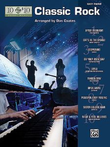 10 FOR 10 SHEET MUSIC CLASSIC ROCK EASY PIANO SOLO SONG BOOK SONGBOOK KEYBOARD