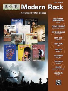 10 FOR 10 SHEET MUSIC MODERN ROCK  EASY PIANO  SONG BOOK  SONGBOOK