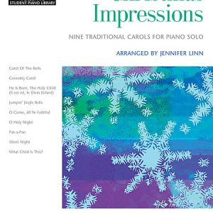 CHRISTMAS IMPRESSIONS by JENNIFER LINN PIANO SONG BOOK  SILENT NIGHT