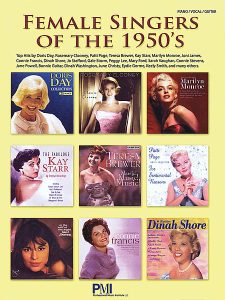 PIANO VOCAL GUITAR FEMALE SINGERS OF  1950s SONG BOOK