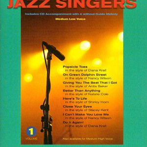 PRO CHARTS FOR JAZZ SINGERS MED LOW VOICE SINGER SONG BOOK