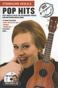 STRUMALONG UKULELE POP HITS SONG BOOK + CD 15 SONGS ADELE MCFLY COLDPLAY