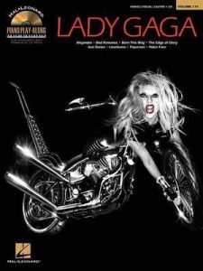 LADY GAGA PIANO PLAY ALONG PIANO VOCAL GUITAR PVG SHEET MUSIC SONG BOOK & CD