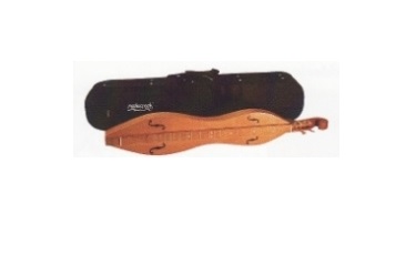 SOLID CHERRY TOP HOURGLASS SHAPE APPLECREEK DULCIMER PLUSH LINED HEAVY DUTY CASE