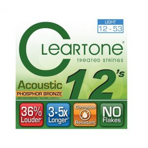 HIGH QUALITY CLEARTONE ACOUSTIC GUITAR STEEL STRING SET EXTRA LIGHT GAUGE 12-53