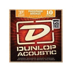 JIM DUNLOP ACOUSTIC GUITAR STRING SET EXTRA LIGHT 10-48 PHOSPHOR BRONZE