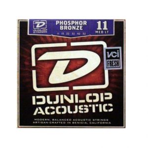 JIM DUNLOP ACOUSTIC GUITAR STRINGS MEDIUM LIGHT 11-52 PHOSPHOR BRONZE STRING SET