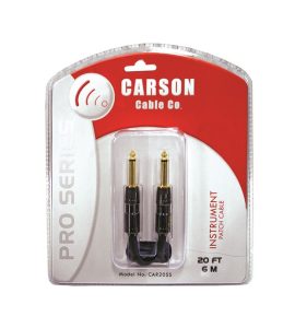 PRO SERIES 20 FOOT NOISELESS GUITAR LEAD CABLE BY CARSON