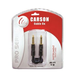PRO SERIES 20 FOOT NOISELESS GUITAR LEAD CABLE BY CARSON
