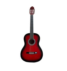 TC11RDS VALENCIA - RED  size Classical Nylon String Guitar Package w DVD