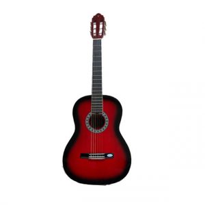 TC11RDS VALENCIA - RED  size Classical Nylon String Guitar Package w DVD