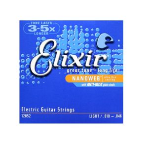 ELIXIR 10-46 STRING SET LONG LIFE ELECTRIC GUITAR STRINGS NANOWEB 10 - 46