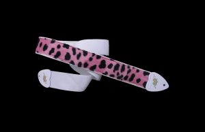 LMX105 02" ALEXIS PINK FUZZY POODLE GIRLS GUITAR STRAP ACOUSTIC ELECTRIC