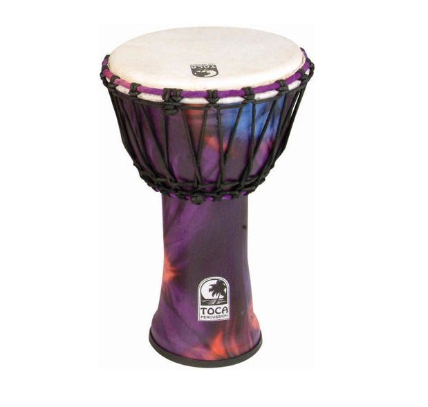 TOCA FREESTYLE DJEMBE 10 INCH PURPLE SYNTHETIC LIGHTWEIGHT
