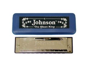 KEY OF C HARMONICA HARP IN CARRY CASE - JOHNSON BLUES KING
