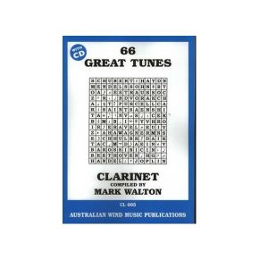 Bb CLARINET 66 GREAT TUNES SONG BOOK + CD MARK WALTON