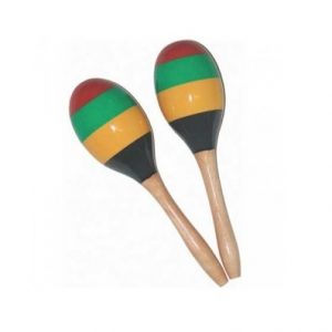 9 INCH MARACAS MULTI COLOURED AMS ED765