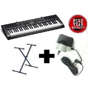 CASIO CTK1100 DIGITAL ELECTRONIC KEYBOARD 61 KEYS with adjustable STAND & ADAPTOR INCLUDED