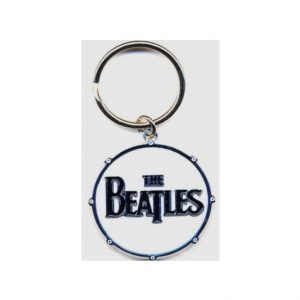 BEATLES KEYCHAIN KEY RING DRUM LOGO OFFICIAL KEYRING CHAIN TOP QUALITY