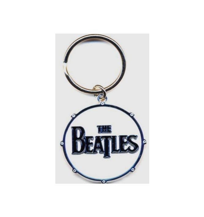 BEATLES KEYCHAIN KEY RING DRUM LOGO OFFICIAL KEYRING CHAIN TOP QUALITY