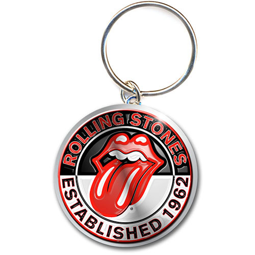 ROLLING STONES LOGO KEY RING KEY CHAIN OFFICIAL LICENSED MERCHANDISE KEYRING