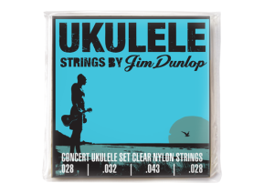 DUNLOP UKULELE STRINGS STRING SET CONCERT GAUGE .028 .032 .043 .028