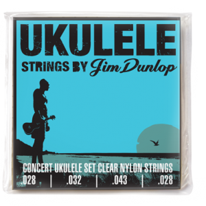 DUNLOP UKULELE STRINGS STRING SET CONCERT GAUGE .028 .032 .043 .028