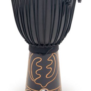 TOCA BLACK MAMBA DJEMBE HAND DRUM 12 INCH WOODEN with PRO PADDED GIG BAG