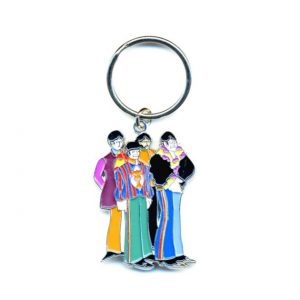THE BEATLES YELLOW SUBMARINE BAND KEYCHAIN KEY RING OFFICIAL KEYRING CHAIN