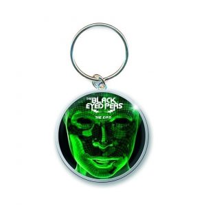 THE BLACK EYED PEAS THE END COVER KEYCHAIN KEY RING OFFICIAL KEYRING CHAIN