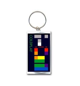 COLDPLAY X & Y ALBUM COVER KEYCHAIN KEY RING OFFICIAL KEYRING CHAIN