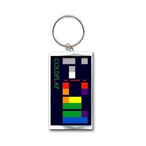 COLDPLAY X & Y ALBUM COVER KEYCHAIN KEY RING OFFICIAL KEYRING CHAIN