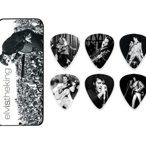 DUNLOP ELVIS THE KING GUITAR PICKS PICK TIN 6x TORTEX PLECTRUMS LTD EDITION