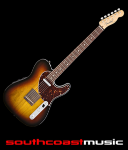 FENDER ACOUSTASONIC TELECASTER ELECTRIC GUITAR 3SB ROSEWOOD FRETBOARD