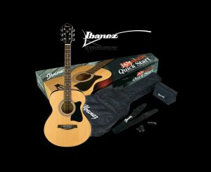 IBANEZ VC50 GRAND CONCERT ACOUSTIC GUITAR PACK w GIG BAG STRAP PICKS TUNER