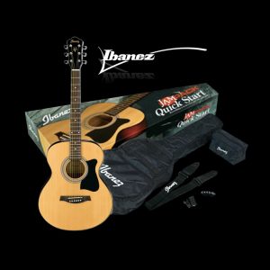 IBANEZ VC50 GRAND CONCERT ACOUSTIC GUITAR PACK w GIG BAG STRAP PICKS TUNER