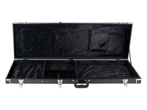 RECTANGULAR BASS GUITAR HARD CASE PLUSH LINED