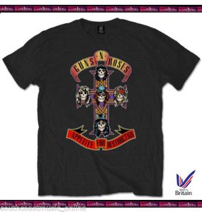 GUNS N ROSES T-SHIRT APPETITE FOR DESTRUCTION XL 100% PURE COTTON MADE IN UK