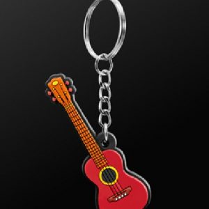 UKULELE GUITAR KEY RING CHAIN GIFT FOR UKE PLAYERS KEYRING KEYCHAIN NEW