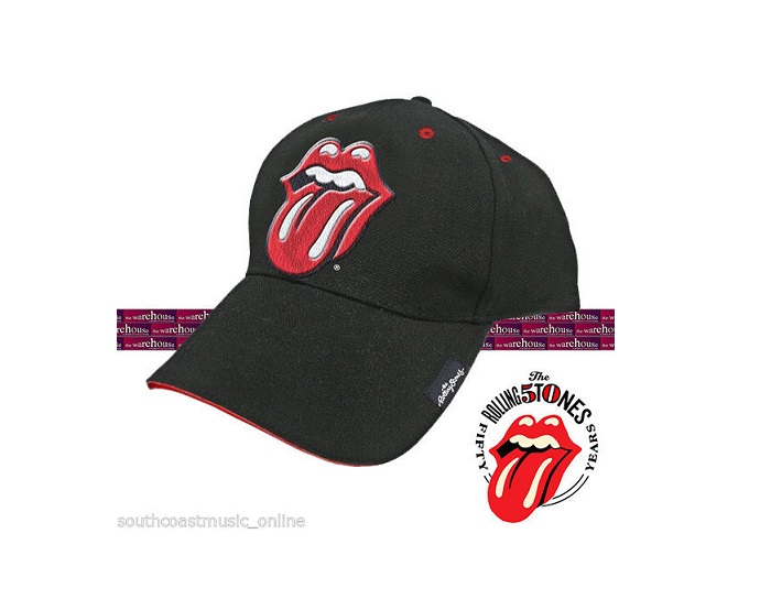 ROLLING STONES CLASSIC TONGUE BASEBALL CAP HAT OFFICIAL LICENSED MERCHANDISE South Coast Music