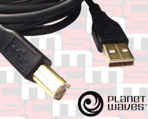 USB CABLE by PLANET WAVES 3m (10ft) GOLD PLATED PLUGS LIFETIME GUARANTEE