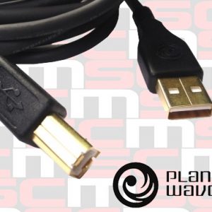 USB CABLE by PLANET WAVES 3m (10ft) GOLD PLATED PLUGS LIFETIME GUARANTEE