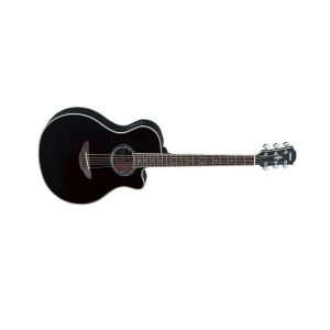 Yamaha APX700 Black Solid Top Acoustic Electric Guitar with Cutaway