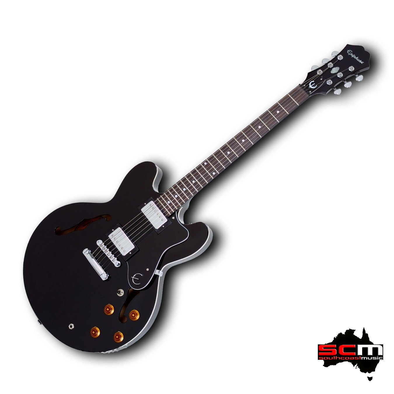 Epiphone ES335 DOT Semi-Hollow Electric Guitar Ebony Gloss finish