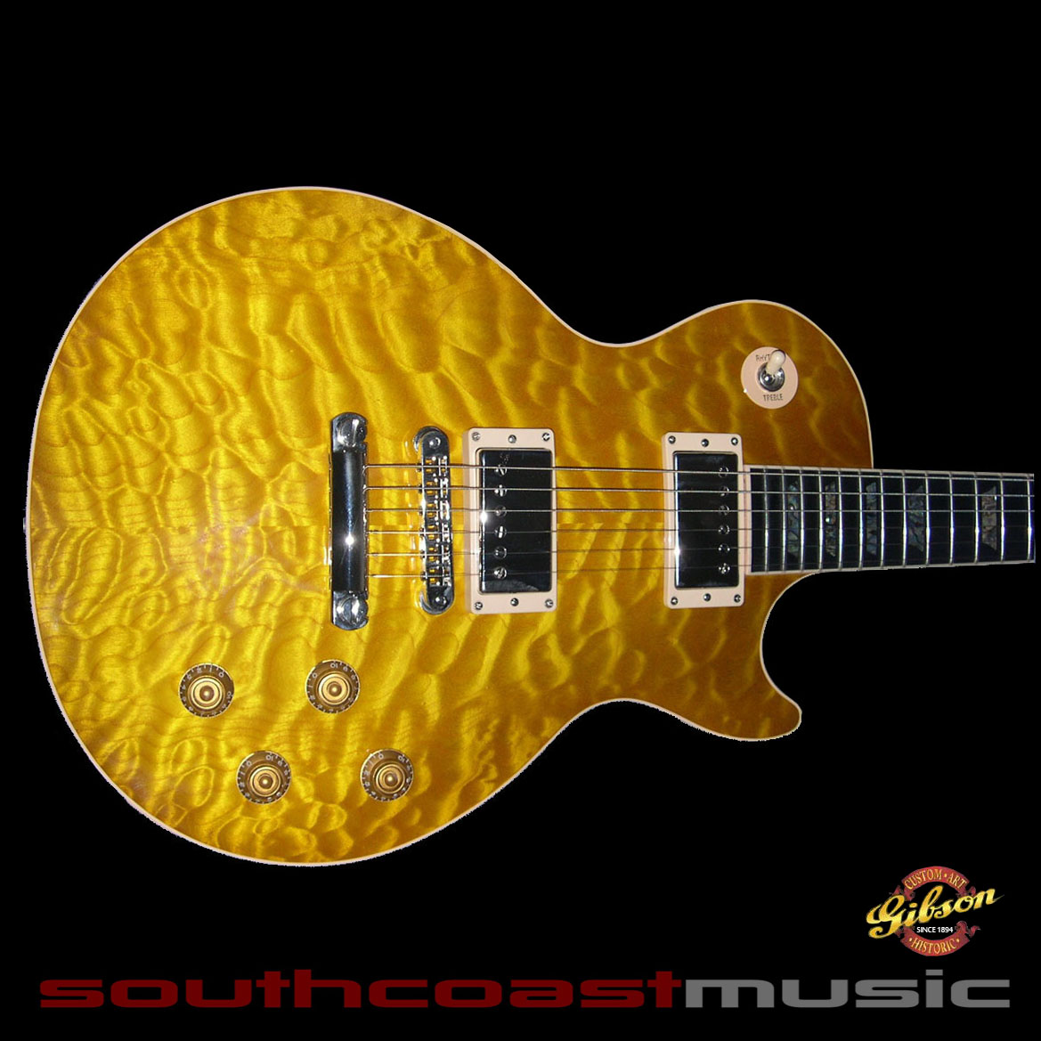Gibson Custom Shop Les Paul Elegant Butterscotch AAA+ Highly Figured Maple Top BRAND NEW!