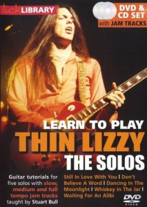 LICK LIBRARY THIN LIZZY THE SOLOS CD & DVD SET WITH JAM TRACKS ELECTRIC GUITAR