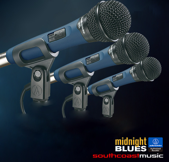 audio-technica midnight blues MB1KC neodymium cardioid-unidirectional dynamic microphone TRIPLE PACK Free P+H!