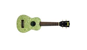 KALA UKADELIC GREEN PAISLEY UKE SOPRANO UKULELE