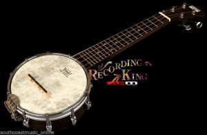 RECORDING KING BANJOLELE WITH BONUS CLIP-ON TUNER BANJO UKULELE